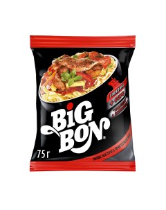 Лапша Big Bon говядина соус томатный с базиликом 75 г Bigbon