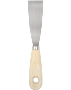 35100 шпатель с деревянной ручкой 25мм Biber