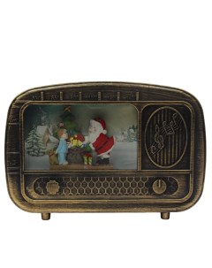 Сувенир YJ 2263 15155 Приёмник с Дедом Морозом раздающим подарки Merry christmas
