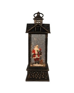 Новогодний светильник Wdl 22006 Дед Мороз с птичкой 14967 1 белый теплый Merry christmas