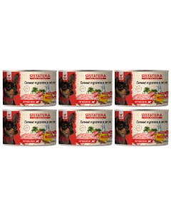 Консервы для собак сочные кусочки в желе с ягненком 6 шт по 200 г Statera