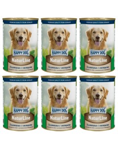 Консервы для собак телятина овощи 6шт по 410г Happy dog