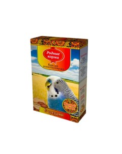 Сухой корм для волнистых попугаев с орехами 6 шт по 500 г Родные корма