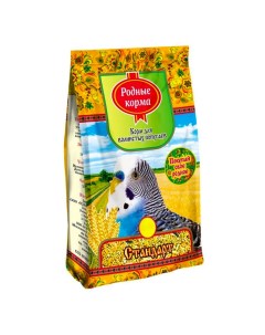 Сухой корм для волнистых попугаев Родные Сухой корма Стандарт 3 шт по 500 г Родные корма
