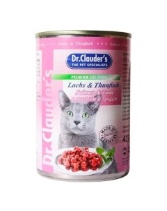 Консервы для кошек с лососем 2 шт по 415 г Dr.clauder’s