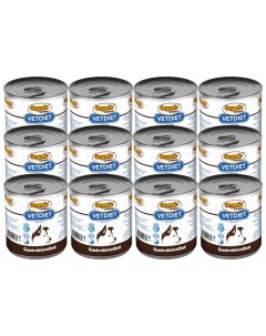Влажный корм для взрослых собак VET при болезнях ЖКТ 12 шт по 340 г Organic сhoice