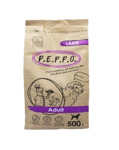 Сухой корм для собак Adult ягненок 0 5 кг Peppo