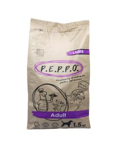 Сухой корм для собак Adult ягненок 1 5 кг Peppo