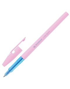 Ручка шариковая Liner Pastel СИНЯЯ корпус розовый узел 0 7 мм линия Stabilo