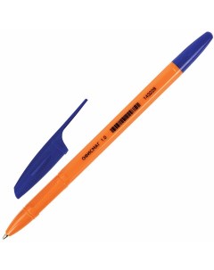 Ручка шариковая X 333 Orange СИНЯЯ корпус оранжевый узел 1 мм л Офисмаг