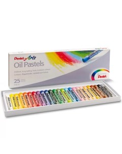 Пастель Oil Pastels круглое сечение 25 цветов Pentel