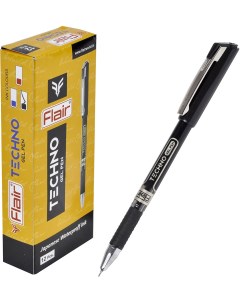 Ручка гелевая Techno Gel черная Flair