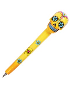 Ручка шариковая Черепа 142752 синяя 0 7 мм 1 шт Brauberg