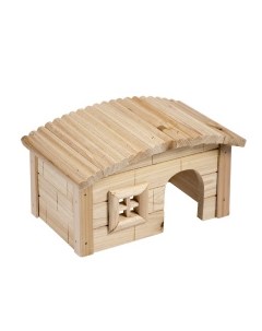 Домик для грызунов деревянный Дом с окошком 20 5х13х12см Бельгия Duvo+