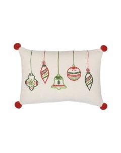 Подушка декоративная с вышивкой Christmas decorations Tkano
