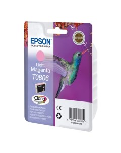 Картридж для струйного принтера T0806 C13T08064010 пурпурный оригинал Epson