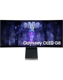 34 Монитор Odyssey OLED G8 черный белый 175Hz 3440x1440 OLED Samsung
