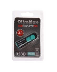 Флешка OltraMax 270 32 Гб USB3 0 чт до 70 Мб с зап до 20 Мб с бирюзовая Nobrand