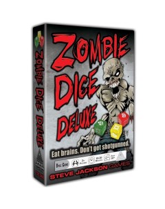 Настольная игра Zombie Dice Deluxe Зомби Кубики Делюкс Steve jackson games