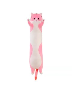 Мягкая игрушка Кот подушка розовый 50 см Fluffyworld