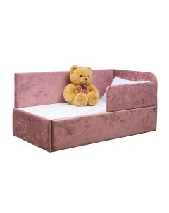 Кровать диван Непоседа без ящика правый угол розовый 180х90 см М-стиль