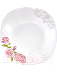 Тарелка суповая Wild Roses M 22 5 см опаловое стекло RG010SC Hitt