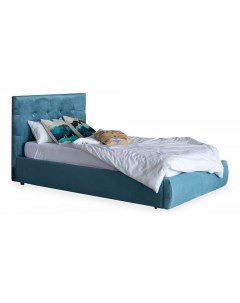 Кровать полутораспальная Selesta 2000x1200 с подъемным механизмом синий Наша мебель