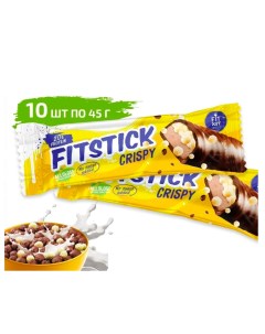 Спортивный батончик FITSTICK CRISPY 10 шт по 45 г Fit kit