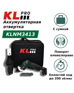 Отвертка аккумуляторная KLNM3413 3 6 В 1 5 Ач Klpro