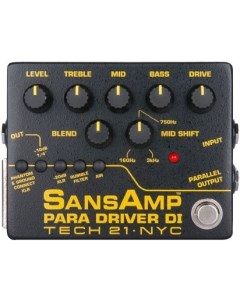 Гитарная педаль эффектов примочка PMDI SansAmp Para Driver DI Tech 21