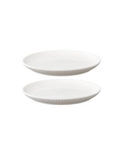 Набор из двух тарелок белого цвета Kitchen Spirit Белый 26 Tkano