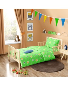Комплект детского постельного белья Звёздочки полутораспальный Домашняя мода