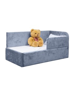 Кровать диван Непоседа без ящика правый угол голубой 160х80 см М-стиль