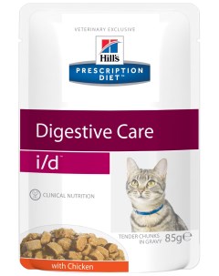 Влажный корм для кошек Prescription Diet i d Digestive Care курица 12шт по 85г Hill`s