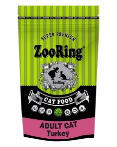 Сухой корм для кошек Adult Cat Turkey с индейкой 350 г Zooring