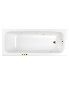 Акриловая ванна Vibe Smart Nano 180х75 золото Whitecross