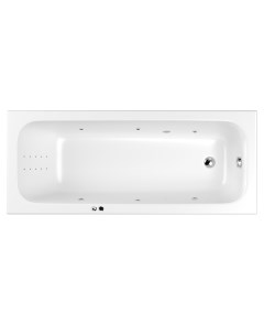 Акриловая ванна Vibe Line Nano 180х75 хром Whitecross