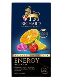 Чай черный Energy с мате 20 сашетов Richard