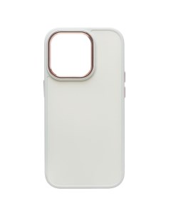 Чехол iPhone 13 Pro силиконовый матовый 6 белый Promise mobile