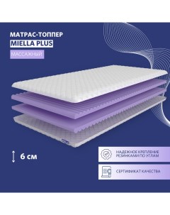 Топпер беспружинный Plus для кровати для дивана для матраса 90x200 см Miella