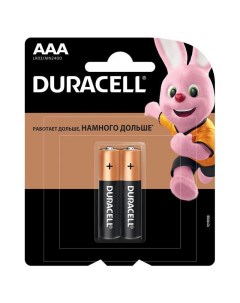 Батарейка Basic AAA LR03 алкалиновая 2BL комплект 6 батареек 3 упак х 2шт Duracell