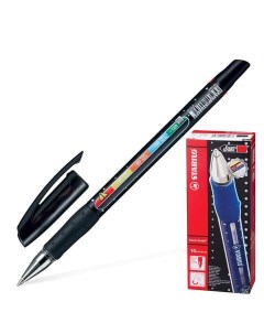 Ручка шариковая Exam Grade 142119 черная 0 4 мм 10 штук Stabilo