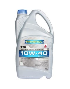 Моторное масло TSI 10W 40 4л синтетическое Ravenol