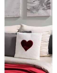 Декоративная подушка Fleece Heart Red Coincasa