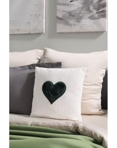 Декоративная подушка Fleece Heart Green Coincasa
