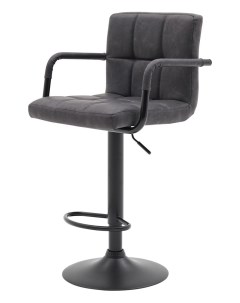 Барный стул Mirra 51х93х49 см темно серый черный Hoff