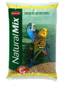 Сухой корм для волнистых попугайчиков NATURALMIX Cocorite 1 кг Padovan