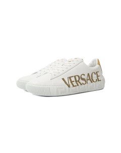 Кожаные кеды Versace