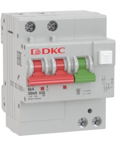 Автоматический выключатель дифф тока АВДТ MDV63 22C63 A 6kA тип характеристики C 1P N 63A тип A 4 мо Dkc