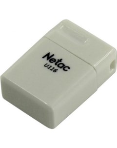 Флеш Диск U116 8Gb NT03U116N 008G 20WH USB2 0 миниатюрная пластиковая белая Netac